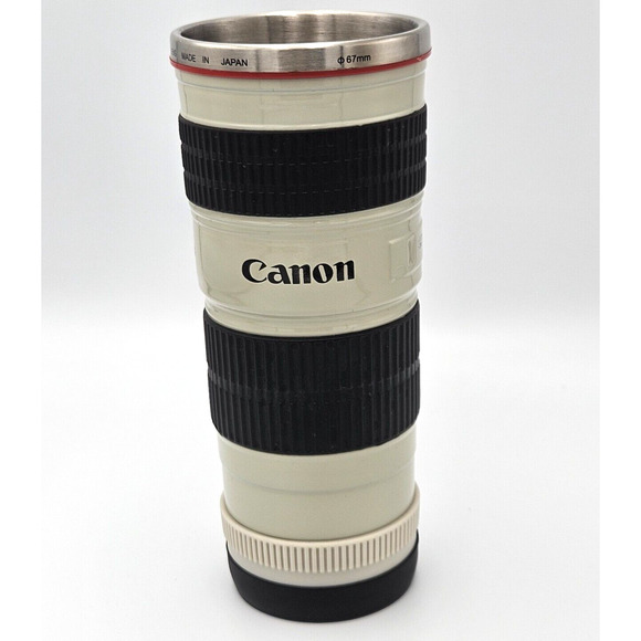 Large Canon Camera Lens Travel Mug Canon Lens Style Thermos Cup No‎ Lid - Picture 1 of 4
